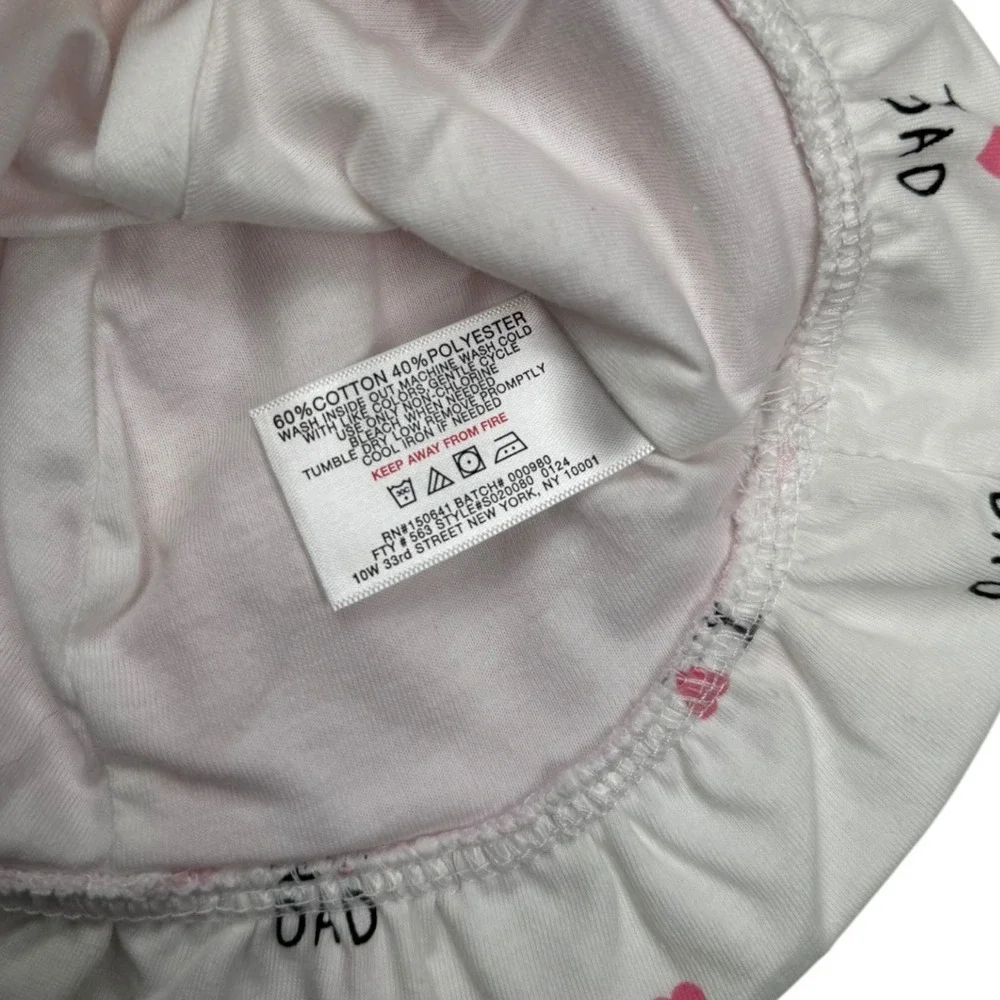 I Love Mom I Love Dad Baby Bucket Hat Sun Hat Kids Cotton Blend‎ Pink White 294